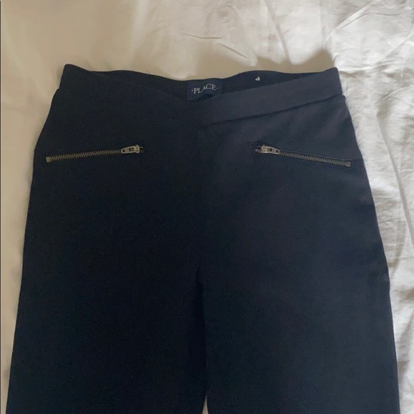 Girls Black Jeggings - Picture 2 of 2